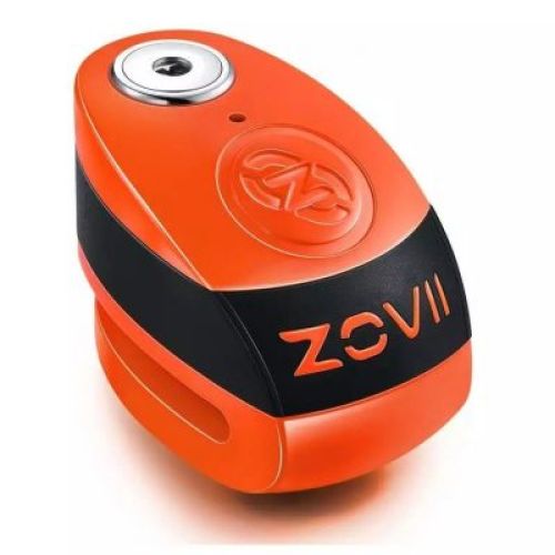 CANDADO DISCO ZOVII ZD6 NARANJA FLUOR ALARMA