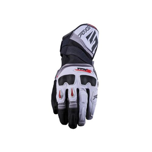GUANTES FIVE TFX2 WP NEGRO GRIS ROJO