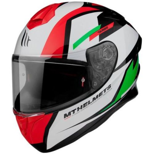 CASCO MT TARGO PRO BLANCO/ROJO/VERDE