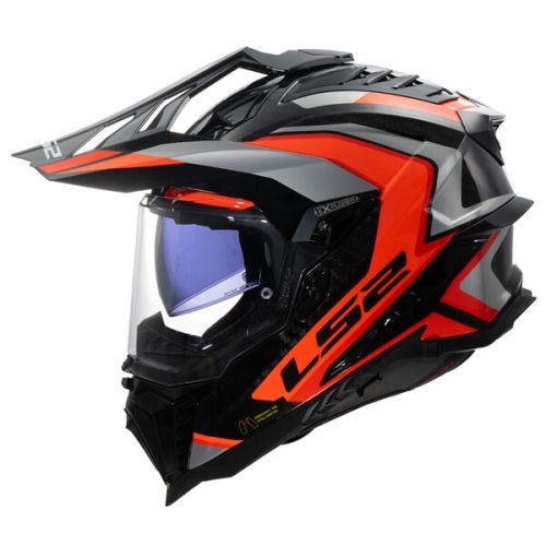 CASCO LS2 MX701 EXPLORER CARBON FRONTIER NEGRO NARANJA