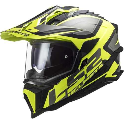 CASCO LS2 MX701 EXPLORER ALTER NEGRO MATE AMARILLO