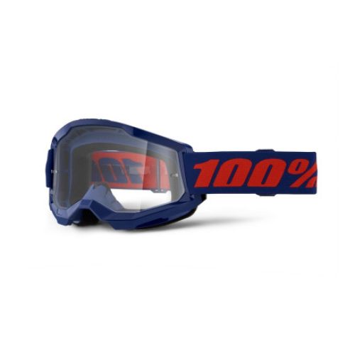 GAFAS 100% STRATA 2 M2 AZUL MARINO LENTE TRANSPARENTE