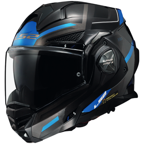 CASCO LS2 FF901 ADVANT X SPECTRUM NEGRO TITAN AZUL