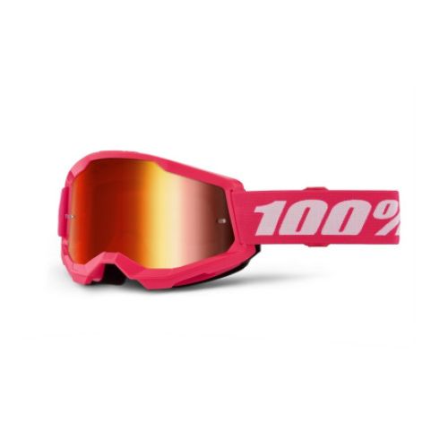 GAFAS 100% STRATA 2 M2 ROSA LENTE ESPEJO ROJO