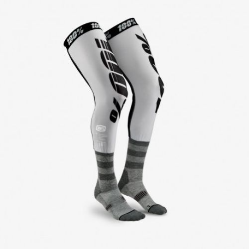 MEDIAS 100% MX REV KNEE BRACE GRIS