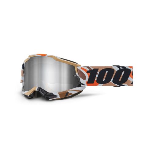 GAFAS 100% ACCURI 2 M2 FLEA LENTE ESPEJO PLATA