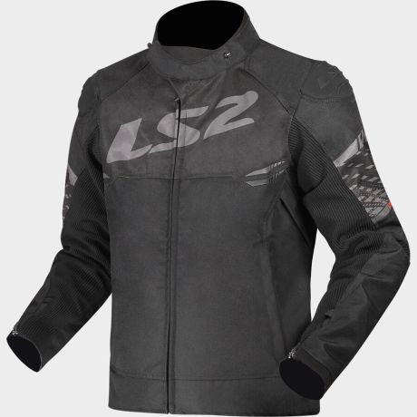 CHAQUETA LS2 APEX NEGRO GRIS OCURO