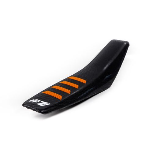 FUNDA DE ASIENTO ONE GRIPPER RIBBER NEGRO/NARANJA