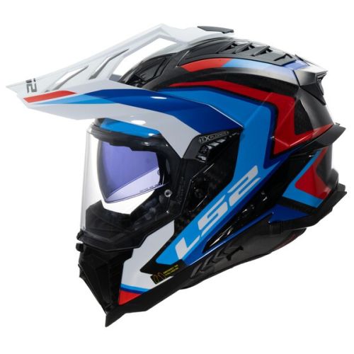 CASCO LS2 MX701 EXPLORER CARBON FRONTIER AZUL BLANCO