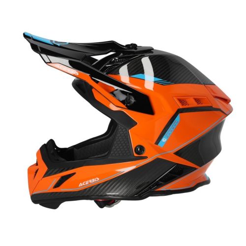 CASCO ACERBIS STEEL CARBON 2206 NARANJA-NEGRO