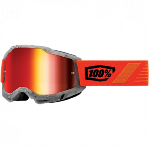 GAFAS 100% ACCURI 2 SCHRUTE LENTE ESPEJO ROJO