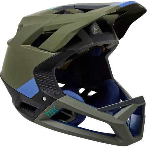 CASCO BMX FOX PROFRAME BLOCKED VERDE OLIVA
