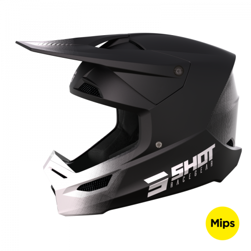 CASCO SHOT RACE RAW NEGRO MATE