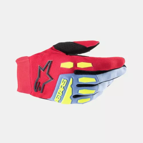 GUANTES ALPINESTARS YOUTH FULL BORE AZUL ROSA