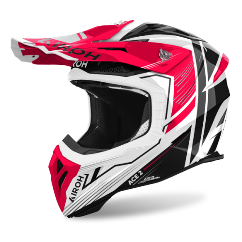 CASCO AIROH AVIATOR ACE 2 ENGINE ROJO BRILLO