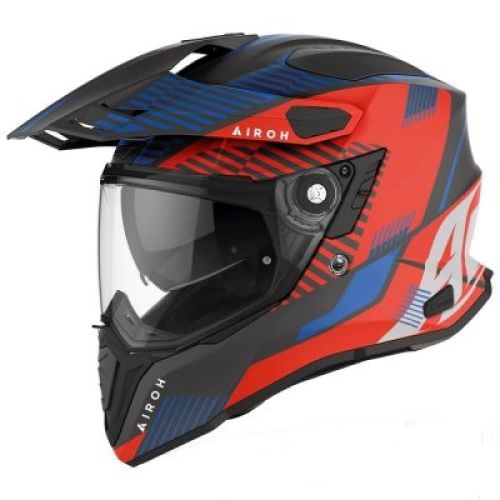 CASCO AIROH COMMANDER BOOST ROJO/AZUL MATE
