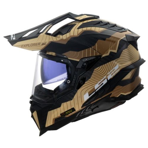 CASCO LS2 MX701 EXPLORER CARBON TRICK MARRON ARENA
