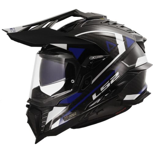 CASCO LS2 MX701 EXPLORER CARBON ADVENTURE AZUL