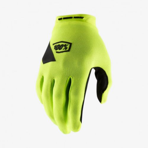 GUANTES 100% RIDECAMP AMARILLO FLUOR