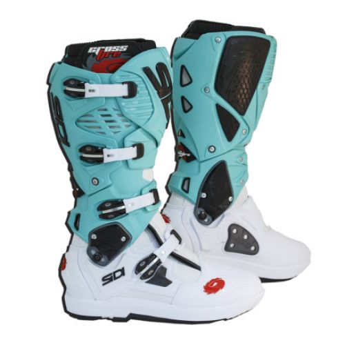 BOTAS SIDI CROSSFIRE-3 SRS BLANCO VERDE MENTA LE