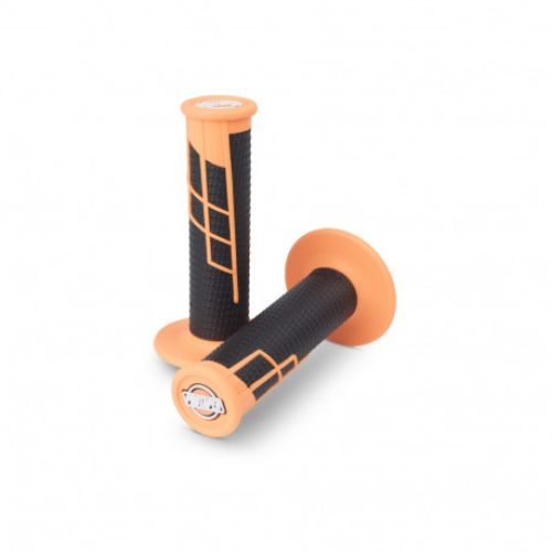 PUÑOS PROTAPER CERRADOS CLAMP ON HALF WAFFLE NARANJA FLUOR/NEGRO