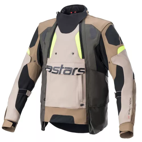 CHAQUETA ALPINESTARS HALO DRYSTAR CAQUI-ARENA-FLUOR