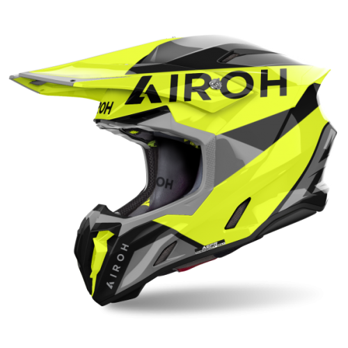 CASCO AIROH TWIST 3.0 KING AMARILLO BRILLO
