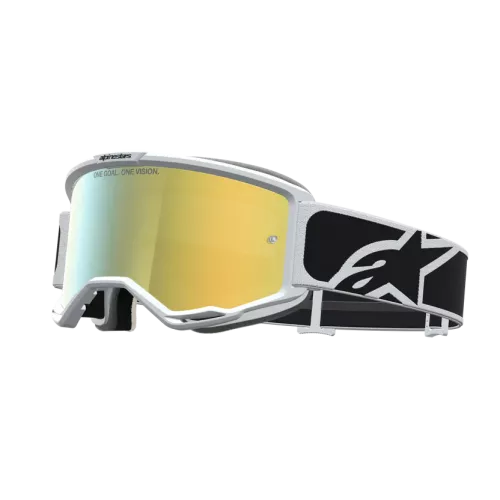 GAFAS ALPINESTARS VISION 5 RORA NEGRO-BLANCO ESPEJO ORO