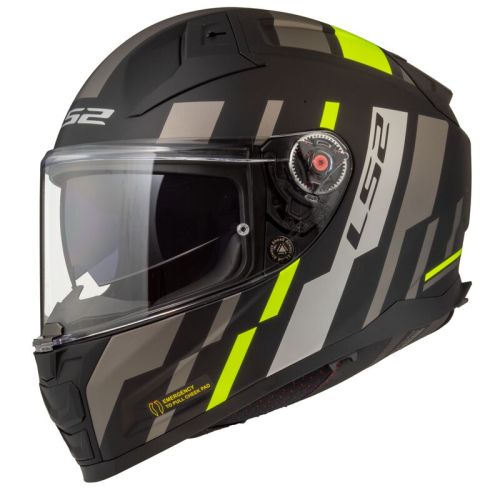 CASCO LS2 FF811 VECTOR II TRON NEGRO AMARILLO MATE