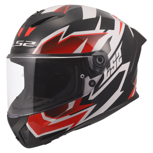 CASCO LS2 FF820 RAPID III XTREM WHITE BLACK RED