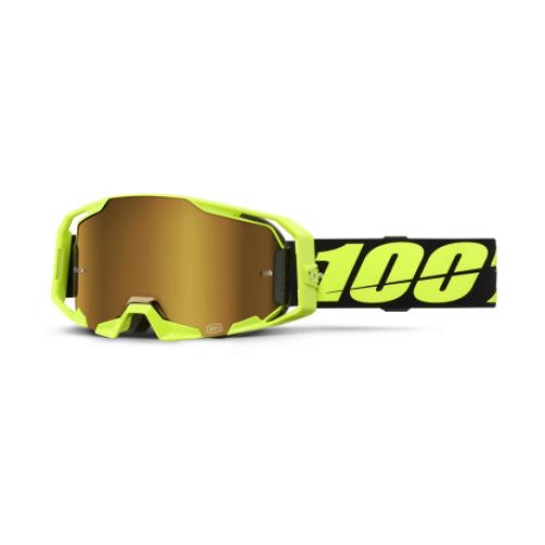 GAFAS 100% ARMATIC AMARILLO LENTE ESPEJO ORO