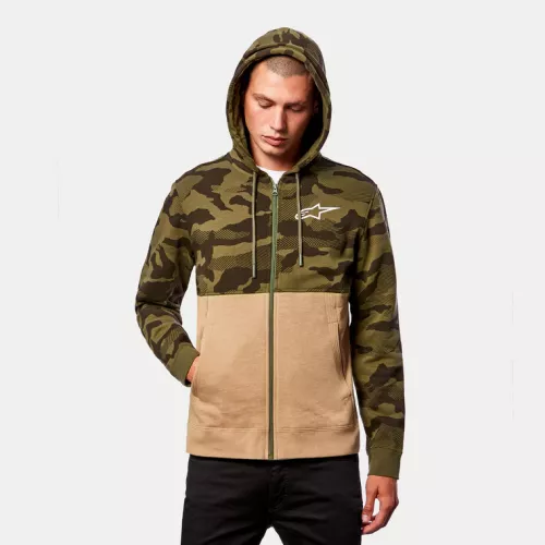 SUDADERA ALPINESTARS CAMO BLOCK HOODIE MILITAR