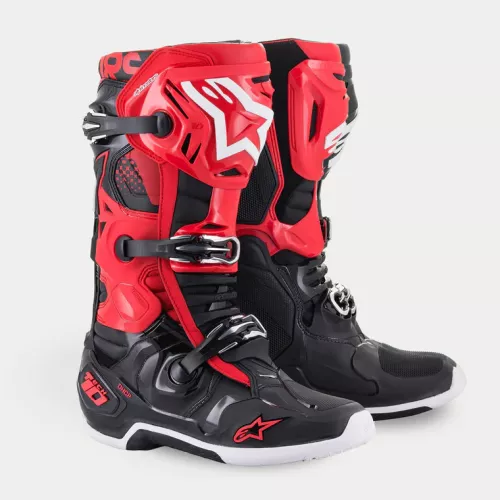 BOTAS ALPINESTARS TECH 10 NEGRO ROJO